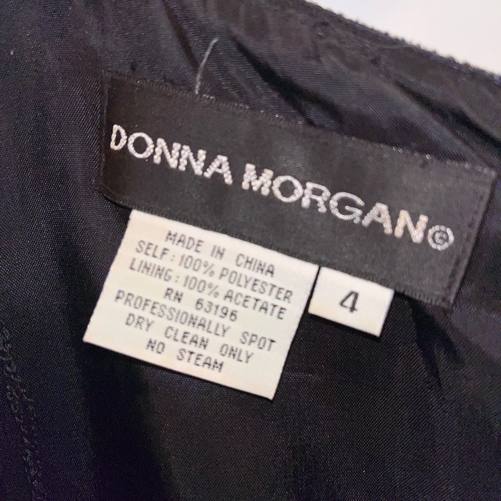 Donna Morgan size 4 black dress - Picture 3 of 3